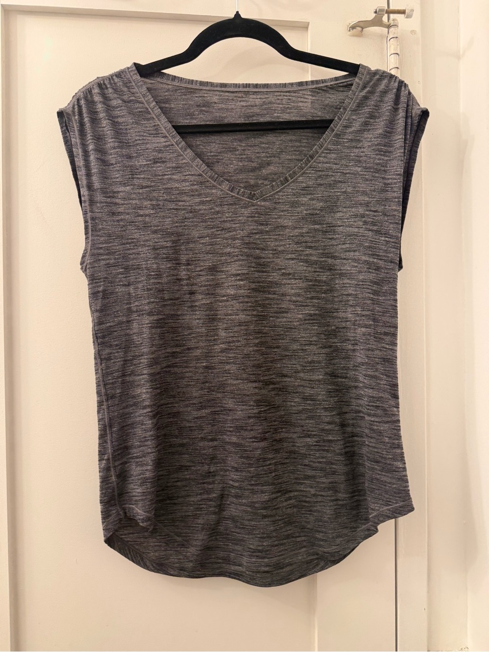 lululemon athletica Heathered Gray V-Neck Tank